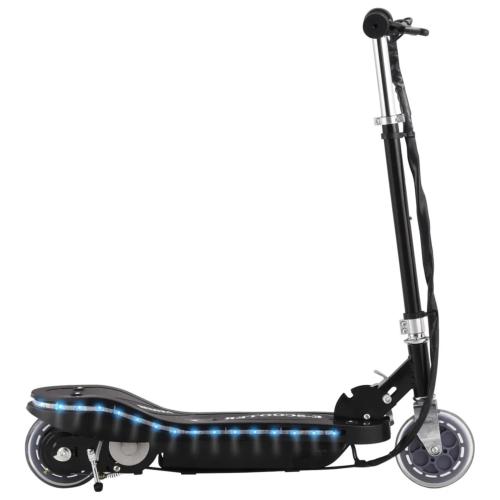 TROTTINETTE électrique 120 W, pliable rouge ou noir, avec éclairage LED