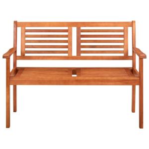 Banc de jardin en bois massif eucalyptus, 2 personnes