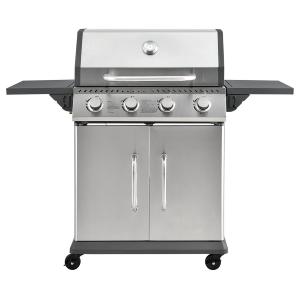 BARBECUE GAZ 4 brûleurs, en INOX 