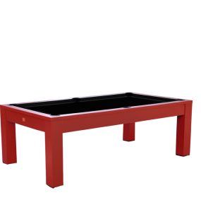 BILLARD 8 Ft bois massif rouge, ardoise avec plateau table, LUCIFER