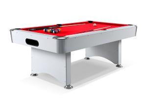 BILLARD type PRO, 7Ft, bois blanc, tapis rouge