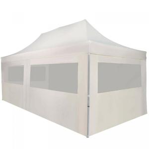 CHAPITEAU pliant 6 x 3 m, aluminium, blanc 