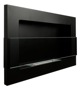 CHEMINEE ETHANOL inox LUXE, 65 cm, noir mat, OKLAHOMA