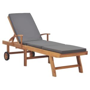 COUSSIN pour bain de soleil en TECK, gris