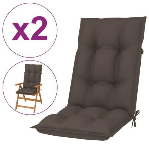 COUSSINS 7 cm, pour rocking chair, lot de 2, taupe