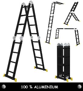 Echelle multifonction aluminium, 6 en 1, 480 cm