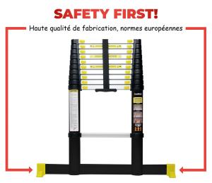 ECHELLE TÉLESCOPIQUE XXL 4.40 M en ALUMINIUM 