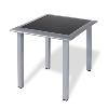 2 chaises longues + table basse, en ALUMINIUM