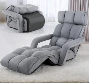 Chaise Longue Pliable Multi-Positions SOLENA – Fauteuil Inclinable Confort