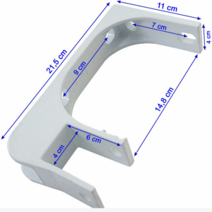 Kit fixation plafond, pour store banne, 40 mm