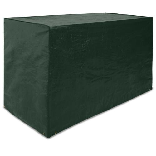 Housse De Protection Pour Salon De Jardin 230x120x100 Cm - Anti-UV, Imperméable, Coupe-vent, Couleur Noire/argent - 3