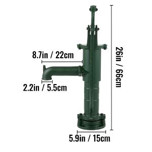 POMPE à eau manuelle de jardin en fonte