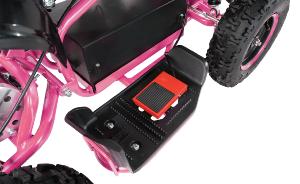 QUAD ELECTRIQUE ENFANT, 1000 Watts, rose et noir