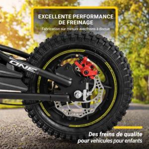 Vélo électrique enfant 12 pouces – Draisienne tout-terrain 250 W – 3 à 6 ans – 3 vitesses