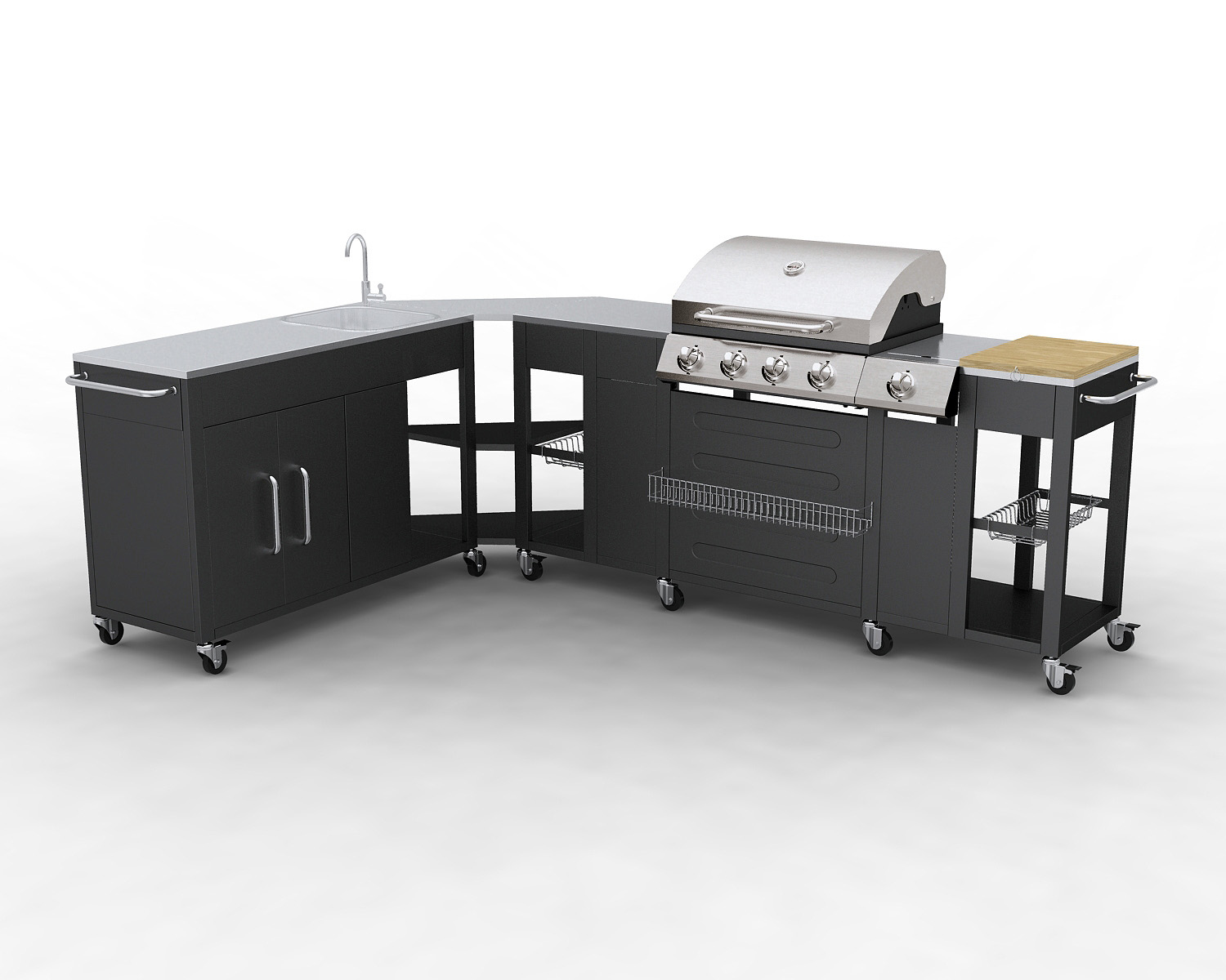 barbecue inox extérieur - barbecue tout inox