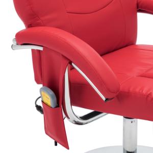 FAUTEUIL MASSAGE électrique, modèle MARINA, rouge