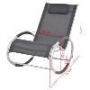 Rocking Chair de luxe en ALUMINIUM