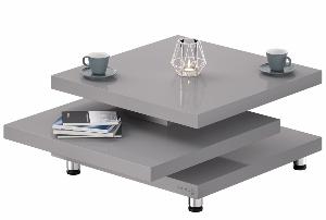 Table basse design ORBITA – 3 plateaux pivotants à 360°