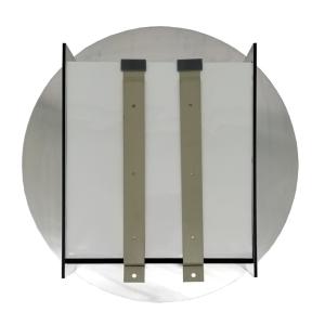 AQUARIUM mural rond, 560 mm, aluminium/verre, blanc