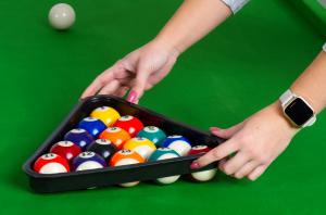 BILLARD type PRO 6 Ft, Noir, tapis vert