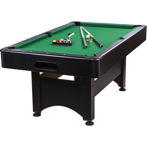 BILLARD type PRO 6 Ft, Noir, tapis vert