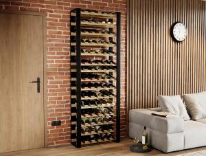 CASIER à vin, bois, design, de 90 bouteilles