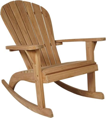 Fauteuil à bascule FRESNO, type rocking Chair en teck