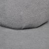 POUF design en forme de main, matière velours, gris