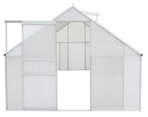 SERRE de JARDIN, aluminium et polycarbonate, 7.75 m²