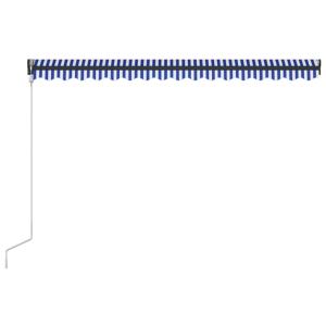 STORE BANNE 600 x 350 cm, motorisé, toile bleu/blanc