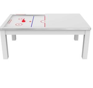 TABLE jeu AIR - HOCKEY, convertible table et ping-pong, blanche