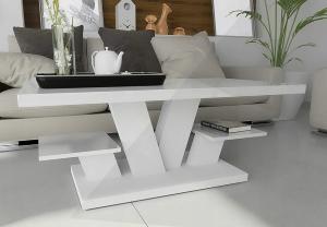 TABLE basse design XL, blanche, modèle ALTEN