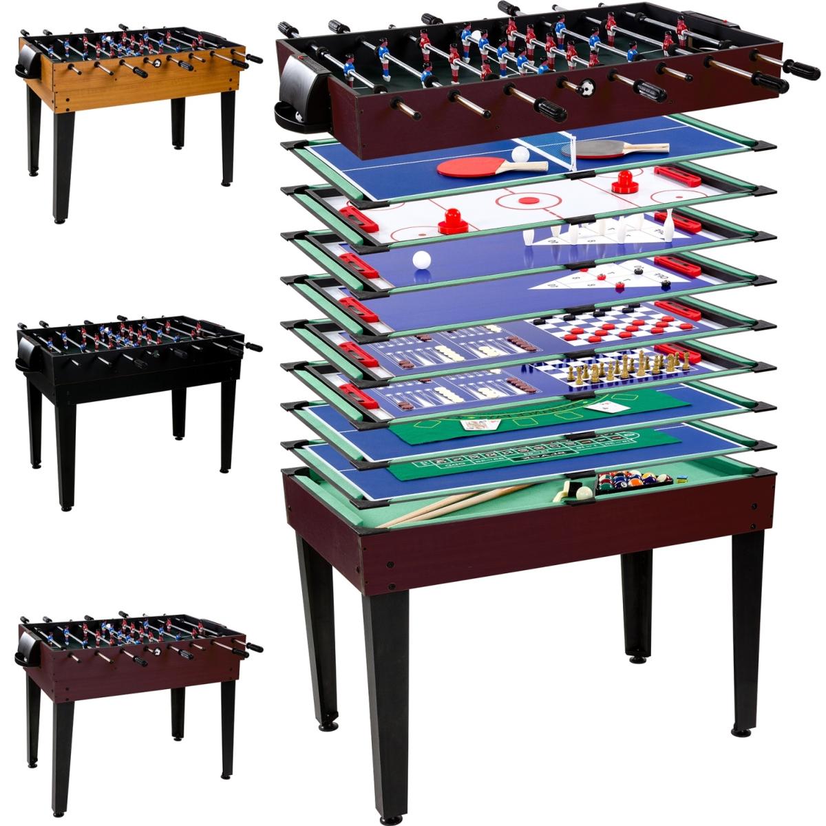 Table multi-jeux 15 jeux en 1 - baby foot - billard - tennis table