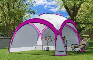 TONNELLE , dôme 460 cm, éclairage led solaire, Violet