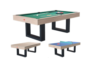 Table BILLARD/ping-pong, XXL 230 cm, disponible en 3 coloris avec plateau salle à manger.