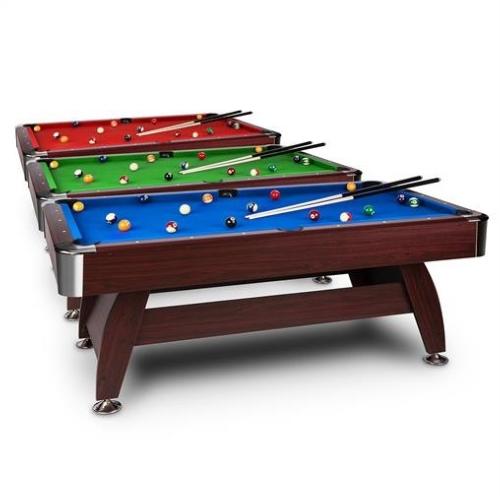 BILLARD type PRO, bois marron, 7 Ft, 3 couleurs de tapis