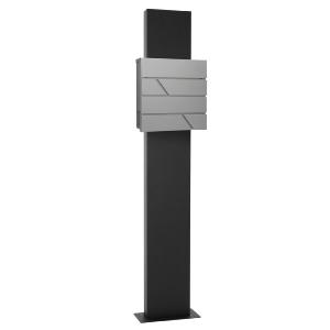 Boîte aux lettres inox de 170 cm, anthracite, gris clair