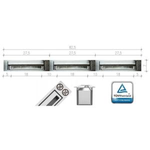 CHEMINEE ETHANOL Luxe, inox, 120 cm, modèle MISSOURI