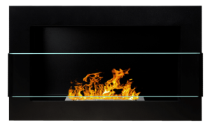 CHEMINEE ETHANOL inox LUXE, 65 cm, noir mat, OKLAHOMA