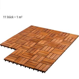 DALLES 30 x 30 cm terrasse en bois exotique