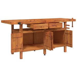 ETABLI menuiserie, en bois, 195 cm, avec rangement