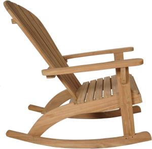 Fauteuil à bascule FRESNO, type rocking Chair en teck