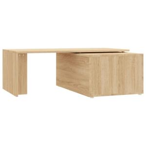 TABLE basse 150 cm, coulissante en bois, couleur chêne