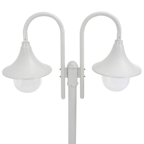 Lampadaire extérieur en aluminium blanc, 2.20 mètres Lampadaire extérieur en aluminium blanc, 2.20 mètres