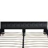 LIT DESIGN en cuir 140 x 200 cm, noir