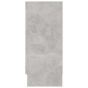 Meuble bas, vitrine, coloris gris béton, 120 cm