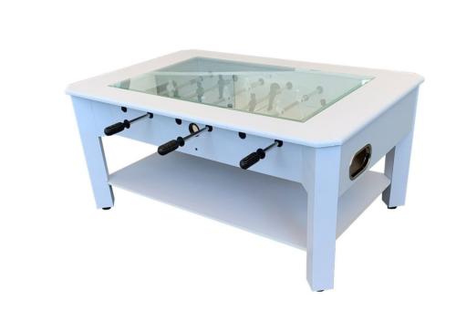 BABY FOOT, 2 en 1 table basse, couleur blanc