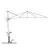 PARASOL déporté géant ,en aluminium, 400 x 300 cm
