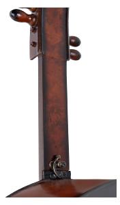 Porte-bouteilles violoncelle 10 bouteilles – Aspect ronce de bois, hauteur 135 cm