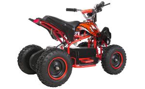 QUAD ELECTRIQUE ENFANT, 1000 Watts, rouge et noir
